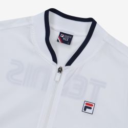 Fila Regular Fit White Line Stretch - Naisten Takit - Valkoinen | FI-19797